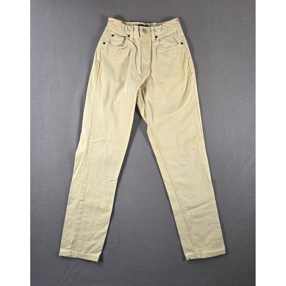 Vintage Gap Jeans Womens 4 25x30 Khaki High Waist Slim Fit 90s Made in USA
